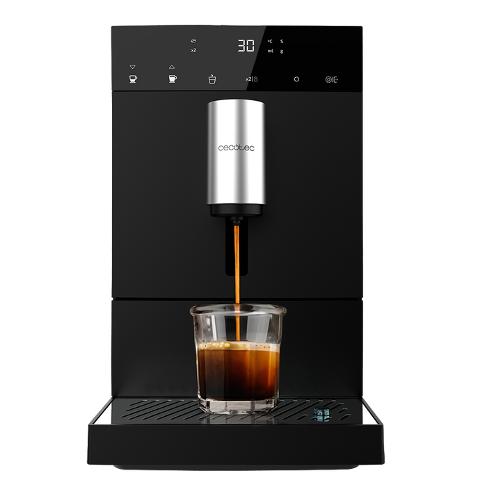 Espressor automat Cecotec Cremmaet Compact, 19 bar, rezervor de apă 1,1 l, negru