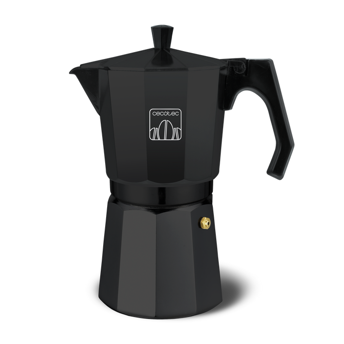Cafetieră italiană Cecotec Mokclassic 600 Black, 300 ml, 6 cești, neagră