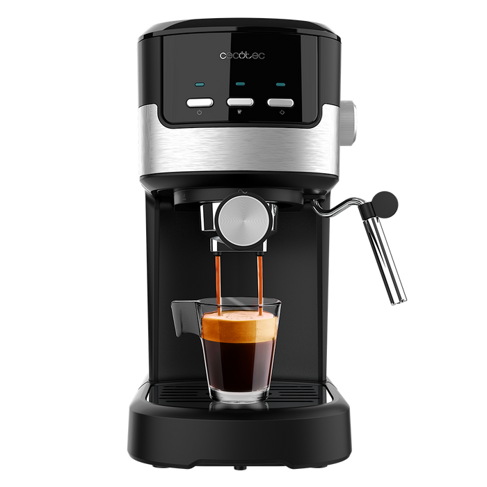 Espressor Cecotec Power Espresso 20 Pecan, 1,25 l, 1100 W, 20 bar, negru