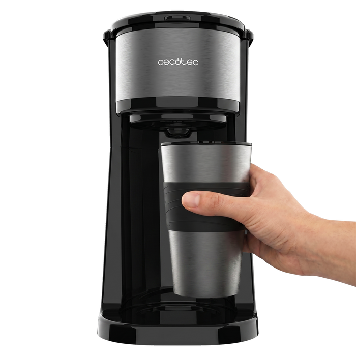 Cafetieră cu filtru Cecotec Coffee 66 Drop&Go Aroma, 700 W, recipient de 420 ml, finisaj inox