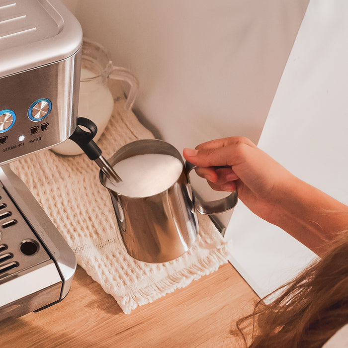 Espressor Cecotec Power Espresso 20 Barista Maestro, 2250 W, 20 bari, rezervor de apă 2,4 l, inox