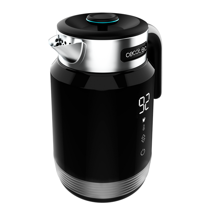 Fierbător electric Cecotec ThermoSense 600 Touch Black, 1,7 l, 2200 W, negru