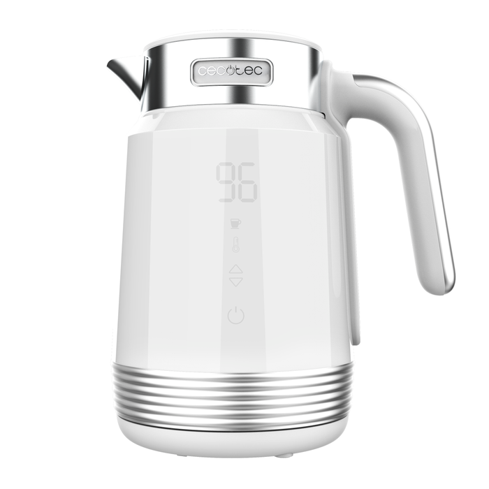 Fierbător electric Cecotec ThermoSense 600 Touch White, 1,7 l, 2200 W, alb