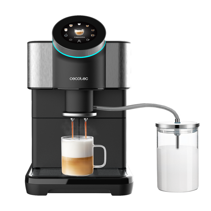 Espressor automat Cecotec Cremmaet Spin, 1450 W, 19 bar, rezervor apă 1,5 l, negru