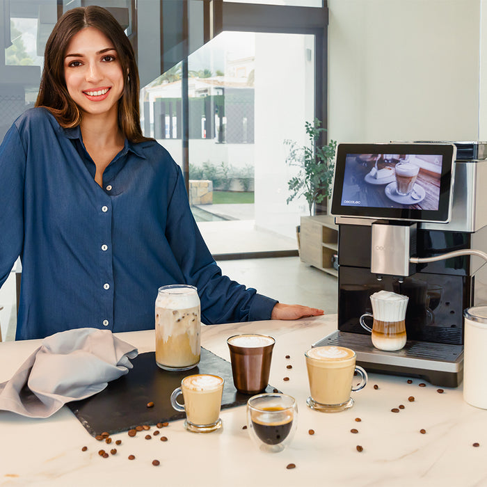Espressor automat Cecotec Cremmaet Tempo, 13 băuturi, 19 bar, rezervor de 1,5 l, negru