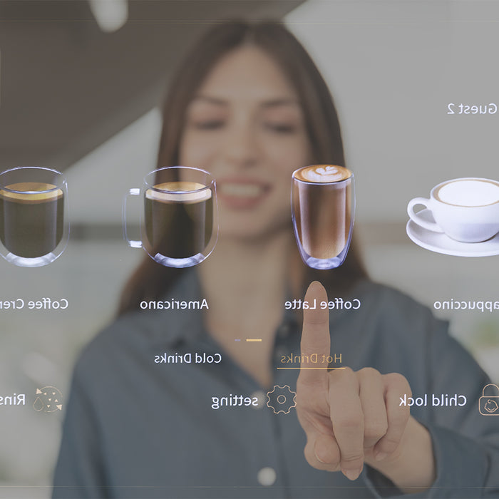 Espressor automat Cecotec Cremmaet Tempo, 13 băuturi, 19 bar, rezervor de 1,5 l, negru