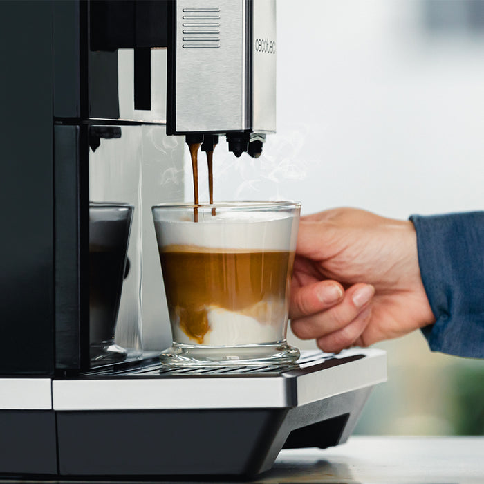 Espressor automat Cecotec Cremmaet Tempo, 13 băuturi, 19 bar, rezervor de 1,5 l, negru