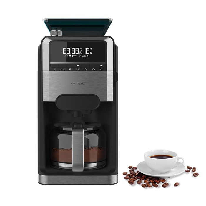 Cafetieră cu picurare și râșniță Cecotec Coffee 66 Grind & Brew, 1400 W, 1,5 l, 12 cești