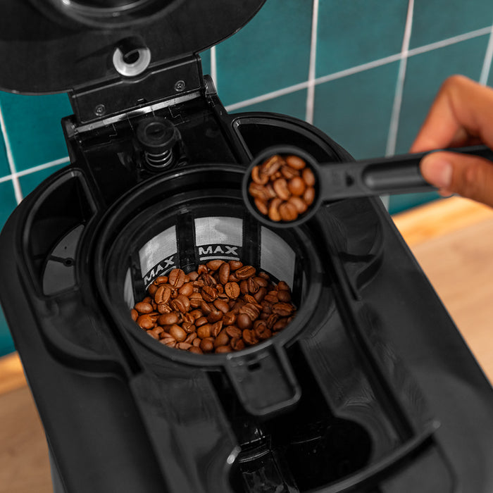 Cafetieră cu picurare Cecotec Coffee 66 Grind & Drop, 1,8 l, 1086 W, 12 cești, finisaj inox