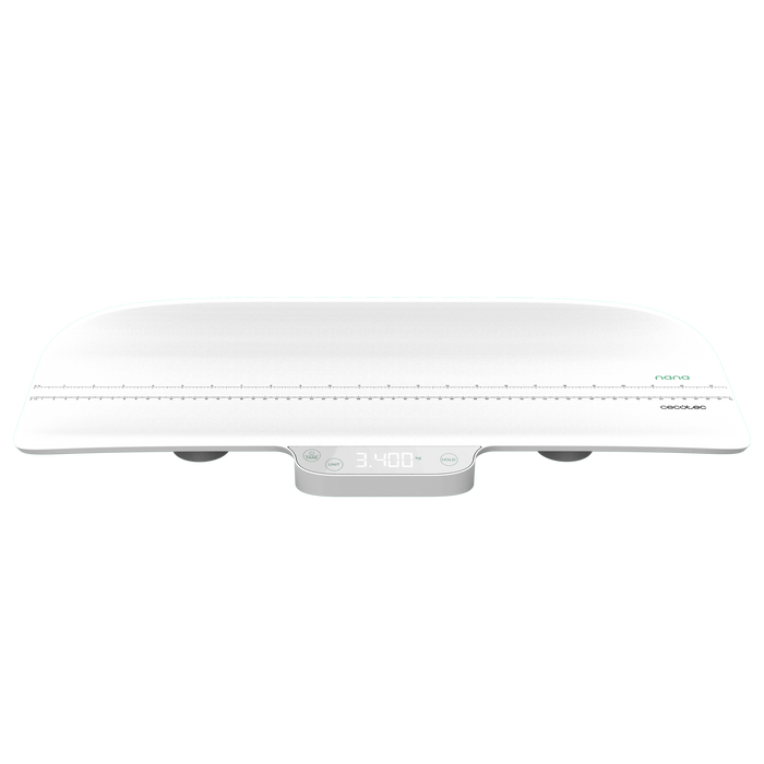 Cântar pentru bebeluși Cecotec Nana BabyCare SmartWeight, 50 g–40 kg, suprafață 60 × 25 cm, ruletă până la 60 cm