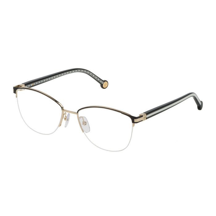 Ramă de Ochelari Damă Carolina Herrera VHE112540304 Negru Auriu*