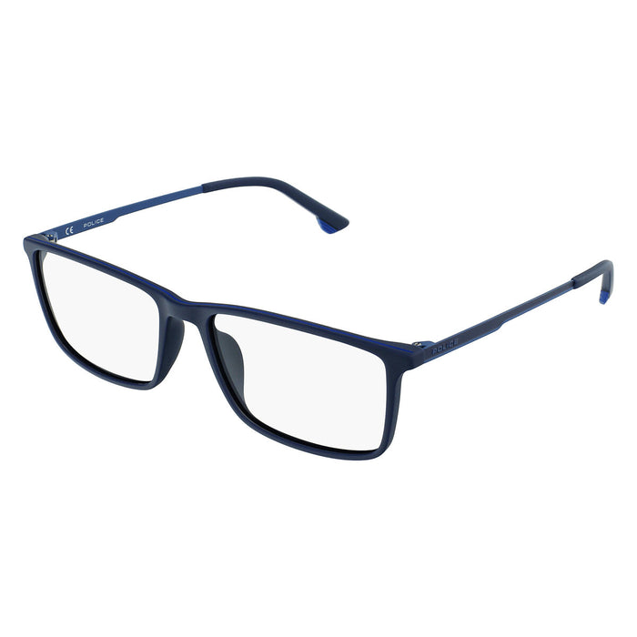 Ramă de Ochelari Bărbați Police VPLB48-5506QS Albastru Ø 55 mm