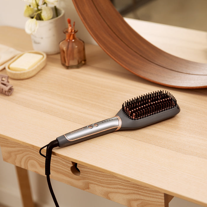 Perie de îndreptat părul Cecotec InstantCare SquareBrush, 130–210 °C, înveliș ceramic, 7,6 × 31,5 × 4,5 cm
