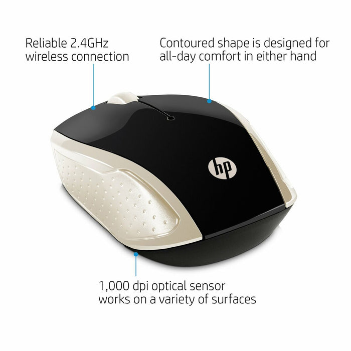 Mouse HP 200 (Silk Gold) Auriu*
