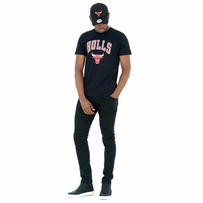 Tricou de baschet New Era Team Logo Chicago Bulls Negru