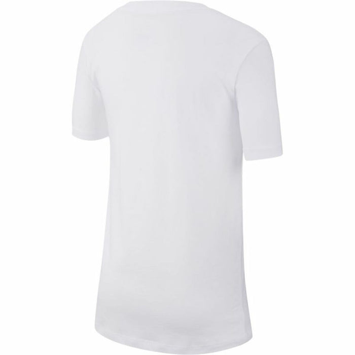 Tricou cu Mânecă Scurtă pentru Copii Nike Sportswear Alb