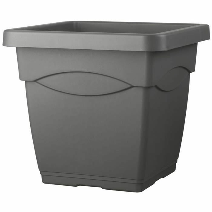 Ghiveci Deroma Antracit Injected Pătrat Ø 50 cm 50 x 28 cm