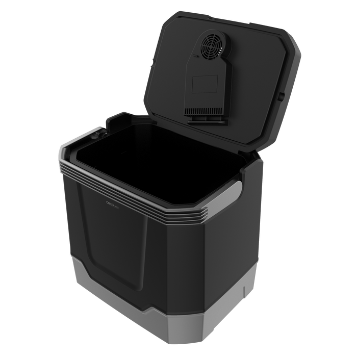 Mini frigider portabil Cecotec Bolero TravelCooling 33L D, 33 l, clasa D, 44 × 34 × 44,5 cm, negru