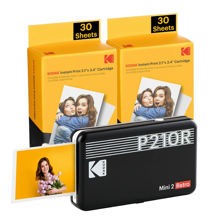Imprimantă Fotografică Kodak MINI 2 RETRO P210RB60 Negru