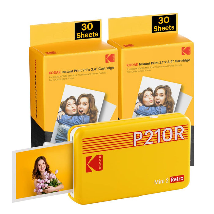 Imprimantă Fotografică Kodak MINI 2 RETRO P210RYK60 Galben