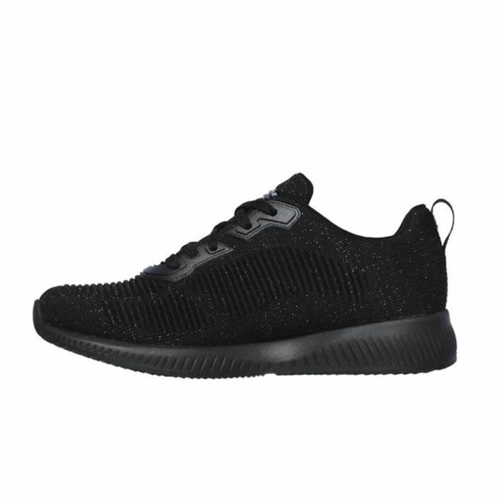 Pantofi sport pentru femei Skechers Bobs Squad Total Glam Negru