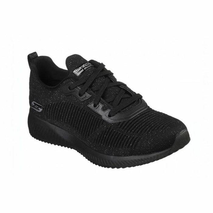 Pantofi sport pentru femei Skechers Bobs Squad Total Glam Negru