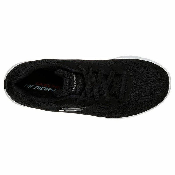 Pantofi sport pentru femei Skechers Floral Mesh Lace Up Negru