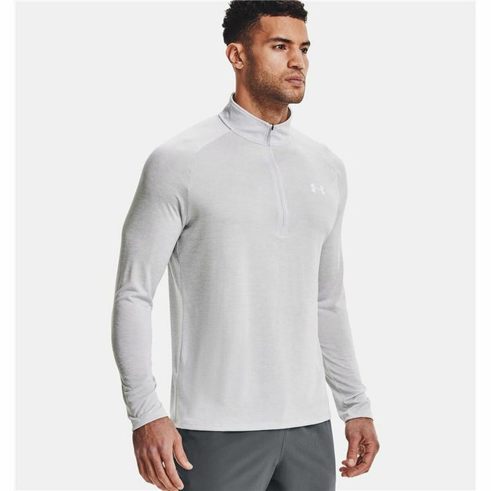 Tricou cu Mânecă Lungă Bărbați Under Armour Tech 2.0 1/2 Zip Alb