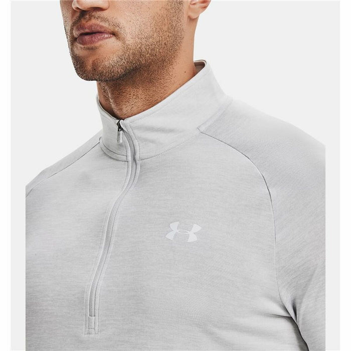 Tricou cu Mânecă Lungă Bărbați Under Armour Tech 2.0 1/2 Zip Alb