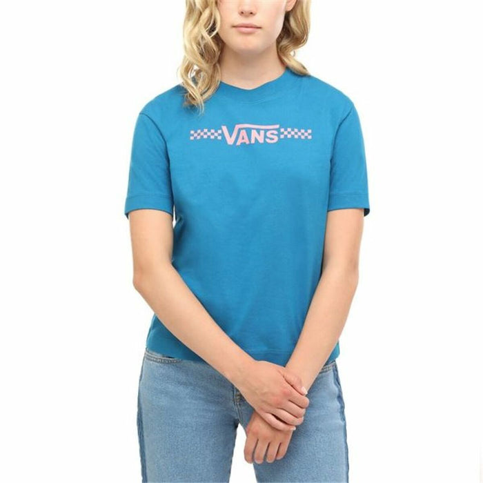 Tricou cu Mânecă Scurtă Femei Vans Funnier Times Albastru