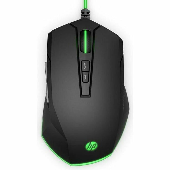 Mouse HP Pavilion 200 Negru Verde Gaming Cu cablu