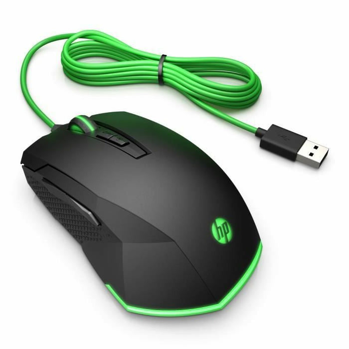 Mouse HP Pavilion 200 Negru Verde Gaming Cu cablu