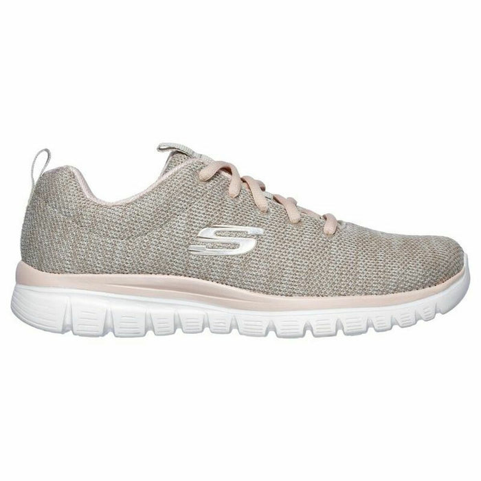 Pantofi sport pentru femei Skechers Graceful-Twisted Fortune Bej