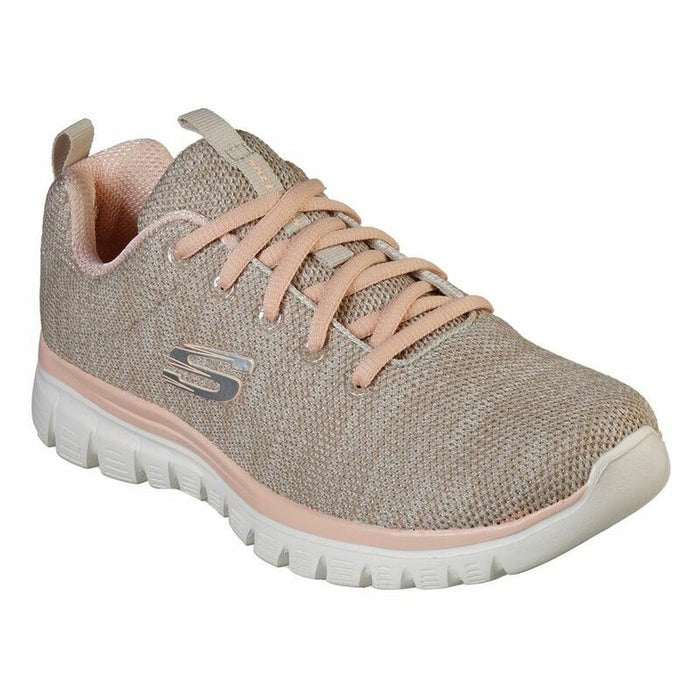 Pantofi sport pentru femei Skechers Graceful-Twisted Fortune Bej