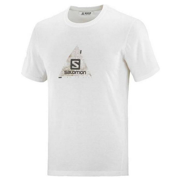 Tricou cu Mânecă Scurtă Bărbați Salomon Explore Blend Alb