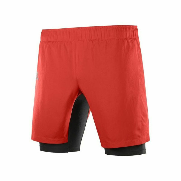 Pantalon Scurt Sport Salomon TwinSkin Roșu