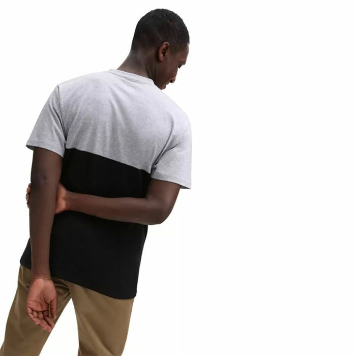 Tricou cu Mânecă Scurtă Bărbați Vans Colorblock Negru Gri