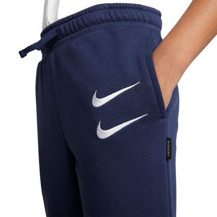 Pantalon de Trening pentru Copii Nike Swoosh Albastru închis