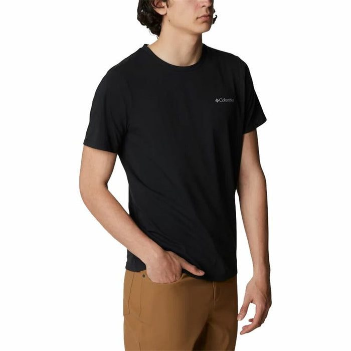 Tricou cu Mânecă Scurtă Bărbați Columbia Sun Trek Negru Bărbați