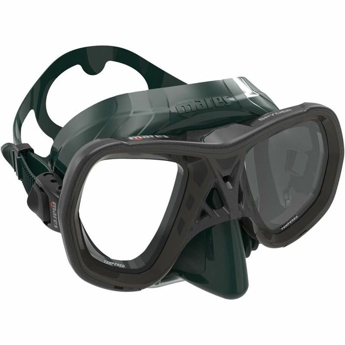 Mască de scufundare Mares Sypder Mărime unică Negru Multicolor Verde inchis