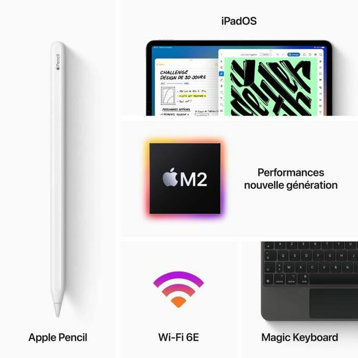 Tabletă Apple iPad Pro Argintiu 2 TB APPLE M2 16 GB RAM 12,9"