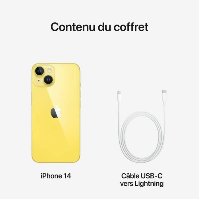 Smartphone Apple Iphone 14 Galben 512 MB RAM A15 512 GB