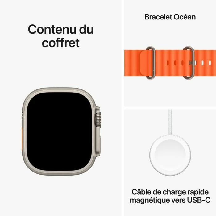 Smartwatch Apple Ultra 2 Portocaliu Titaniu 49 mm