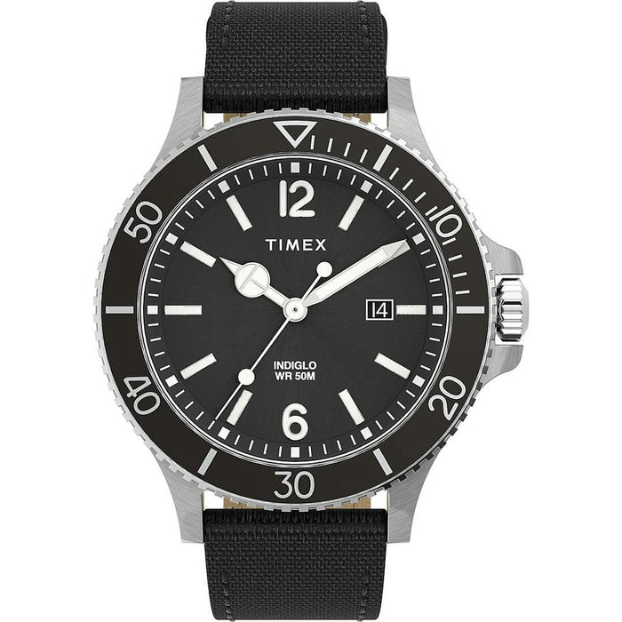 Ceas Bărbați Timex HARBORSIDE - INDIGLO Negru