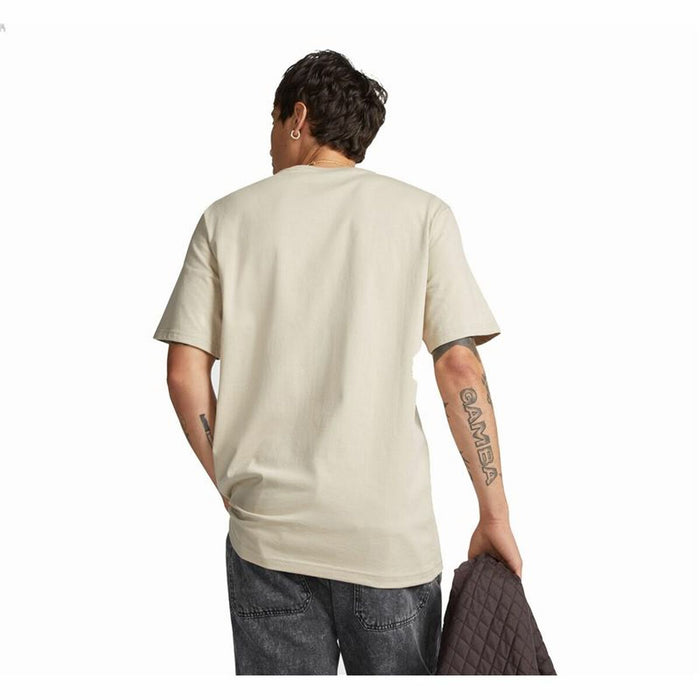 Tricou cu Mânecă Scurtă Unisex Converse Classic Fit Left Chest Star Chevron Bej