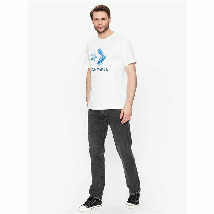 Tricou cu Mânecă Scurtă Bărbați Converse Crystals Alb