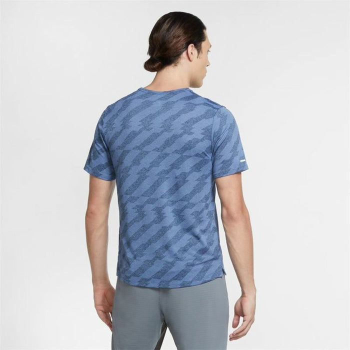 Tricou cu Mânecă Scurtă Bărbați Nike Dri-Fit Miler Future Fast Albastru