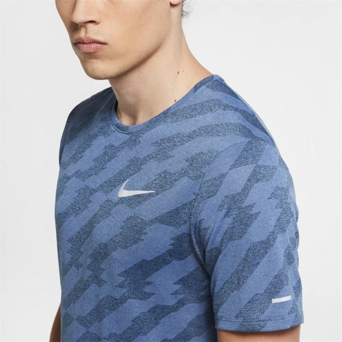 Tricou cu Mânecă Scurtă Bărbați Nike Dri-Fit Miler Future Fast Albastru