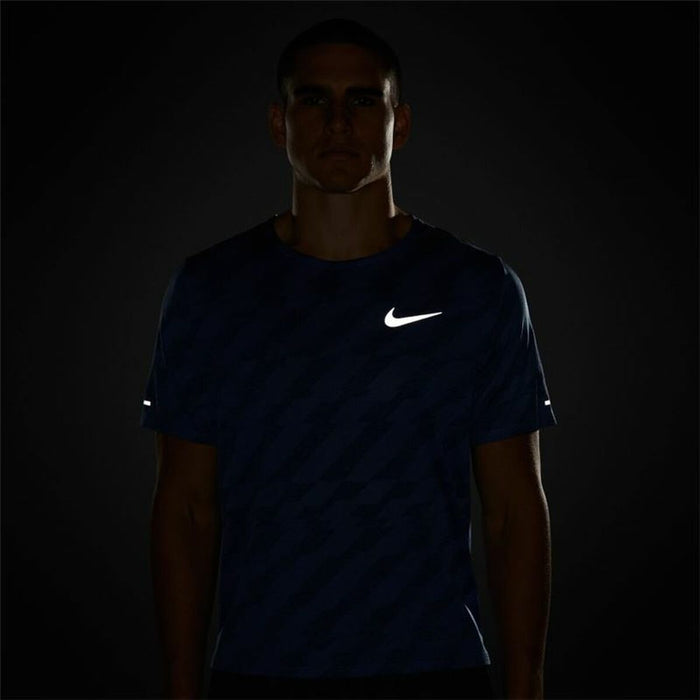 Tricou cu Mânecă Scurtă Bărbați Nike Dri-Fit Miler Future Fast Albastru