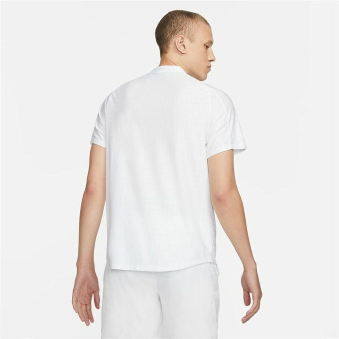 Tricou Polo cu Mânecă Scurtă Bărbați Nike Court Dri-Fit Advantage Alb